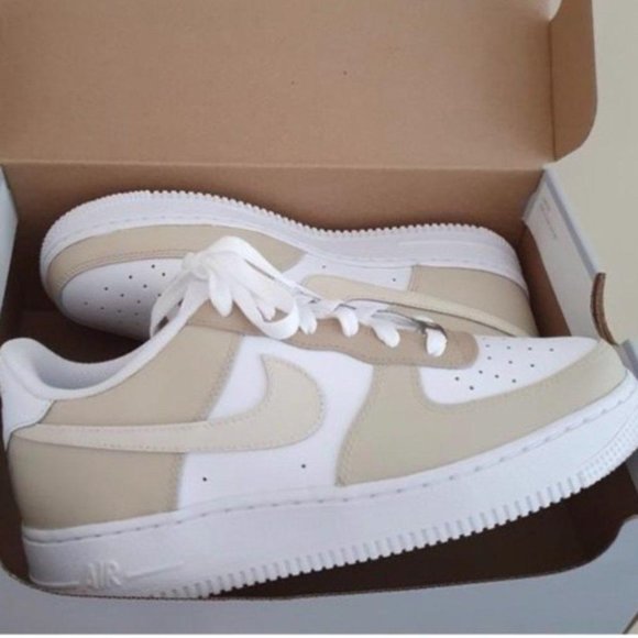 Nike Air Force 1 Neutral Nude Custom - Picture 3 of 8